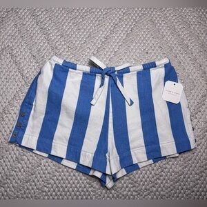 NWT Altar’d State Blue and White Striped Women's Shorts Small